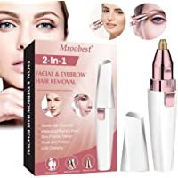 Depiladora Facial Mujer- Eléctrica Depiladora Cejas- Depiladora Cejas Mujer- Depiladora de cejas USB recargable 2 en 1…